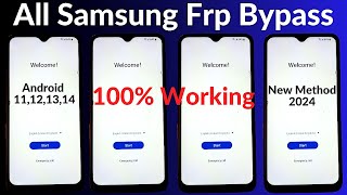 All Samsung FRP Bypass 2024Samsung Google Lock Remove Android 11121314 New Method No 0 [upl. by Acimahs]