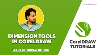 Dimension tools in Coreldraw हिंदी  CorelDRAW Masterclass [upl. by Domenic]