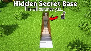 Most NATURAL Redstone Secret Staircase Base in Minecraft  VOWLA [upl. by Egan]