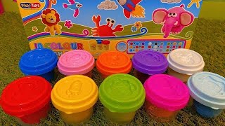 6 Minutes Satisfying with Unboxing 10 Colors Play Doh Play Set  Hello Kitty Satisfying Slime  ASMR [upl. by Adnileb512]