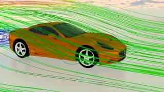 Wind CFD of Ferrari California Blender [upl. by Intihw]