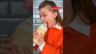 ice cream 🍦VS Real Food Challenge Part 11 shorts youtubeshorts trending [upl. by Ika]