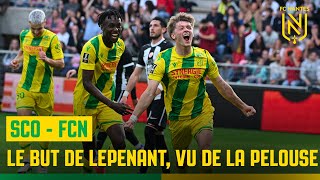 Angers SCO  FC Nantes  le but de Johann Lepenant vu de la pelouse [upl. by Encrata]