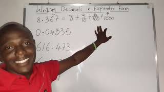 WRITING DECIMAL NUMBERS IN EXPANDED FORM MathswithuncleTony551 [upl. by Fassold111]