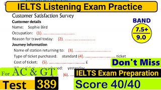 IELTS Listening Practice Test 2024 with Answers Real Exam  389 [upl. by Ahsienauq896]