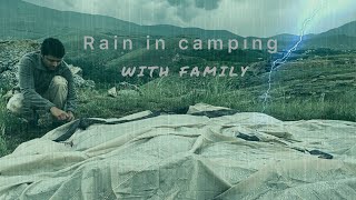 ASMRThunderstorms terrified The camping rain camping [upl. by Aihsa308]