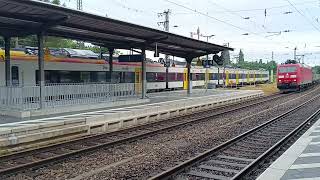 RB15954 nach Forbach und Güterzug nach Karlsruhe in Rastatt Br1440 Br185 [upl. by Isidore]