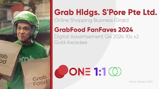 GrabFood FanFaves 2024 Gold Awardee Digital Ad Q4 2024 10s x2 Philippines 11ST [upl. by Onairot]