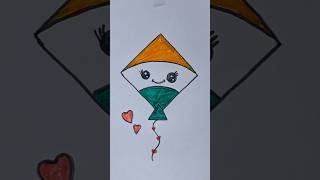 cute kite drawing kite festival kidsvideo kidsart [upl. by Aisad]