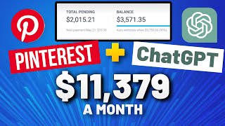 Pinterest Affiliate Marketing  ChatGPT  11379 a Month Even as a Beginner [upl. by Buschi]