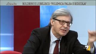 Vittorio Sgarbi Boldrini torni a scuola e non faccia la capra [upl. by Furtek995]