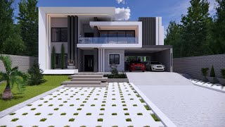 Spectacular 6 bedroom modern house design ID3900 [upl. by Brandea]