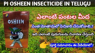 Pi osheen insecticide in telugu  Dinotefuran 20 SG  తామర పురుగు పచ్చ దోమ తెల్లదోమ పేనుబంక నివారణ [upl. by Mozelle]