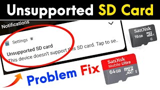 How To Fix Unsupported SD Card  Unsupported SD Card Ko Format Kaise Kare  Unsupported SD Card Fix [upl. by Pedroza]