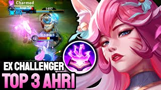 WILD RIFT AHRI  TOP 1 AHRI GAMEPLAY  EX CHALLENGER RANKED [upl. by Oiromed]