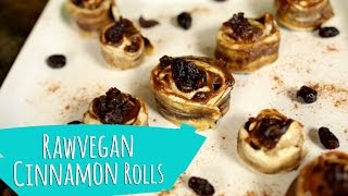 RAW VEGAN CINNAMON ROLLS [upl. by Venola]