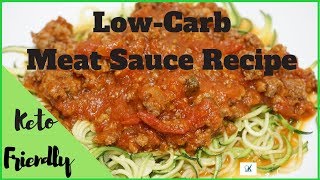 The Greatest LowCarb Meat Sauce Recipe Ever  KetoFriendly [upl. by Wanfried]