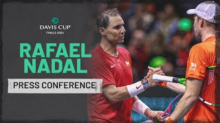 Rafael Nadal Post Match Full Press Conference  2024 Davis Cup Finals Malaga [upl. by Shoifet683]