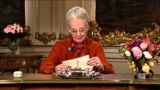 Her Majesty Queen Margrethe II of Denmark Delivers Her New Year Speech [upl. by Alamak953]