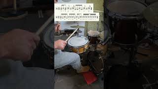 🥁 GUESS THE SONG Snare drum march pattern with notation shorts drumlessons snaredrum [upl. by Llemrej570]