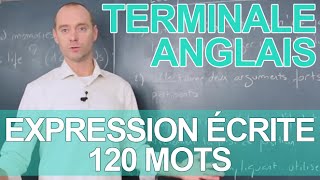 Expression écrite  120 mots  Le rappel de cours  ANGLAIS  Terminale  Les Bons Profs [upl. by Yenot]