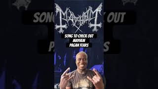 Song to check out MAYHEM Pagan Fears metal mayhem blackmetal heavymetal heavymetalmusic [upl. by Gussi162]