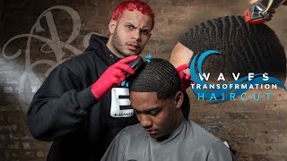 Crazy Waves Transformation Haircut 4K How to [upl. by Hiltan]