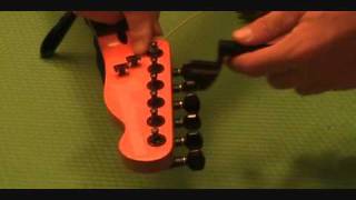 stringing a telecaster video [upl. by Neelak]