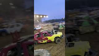 Stock heat demo derby Harrisburg Illinois 2021 2000 1st place winner [upl. by Ainoda]