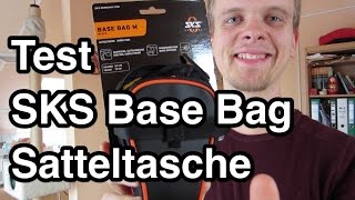 Test SKS Base Bag Satteltasche  Fahrradtasche  Satteltasche Fahrrad  Satteltasche MTB [upl. by Cram]