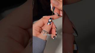 this is not a filter 👀💅🏻🖤 opticalillusion diynails nailart nailtutorial nails nailinspo [upl. by Airekal]