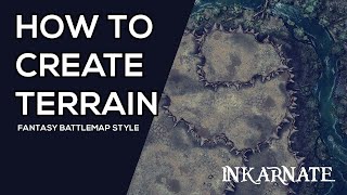 How to Create Terrain Fantasy Battlemap  Inkarnate Stream [upl. by Lytton519]