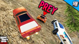 Bestia GTS vs TOREADORS  GTA 5 ManHunt [upl. by Ahseila861]