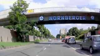 D Nürnberg Ortsdurchfahrt Bahnhof Plärrer Fürther Straße Juni 2013Нюрнберг 2013Автотур по городу [upl. by Belmonte308]