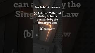 AIBE IV ALL INDIA BAR EXAMINATION 2012 Lex Arbitri meaning howtoprepareforaibe2024 [upl. by Aitnic962]