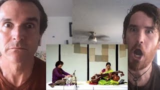 Incredible Jayanthi Kumaresh amp Zakir Hussain  Jugalbandi REACTION [upl. by Ailat]