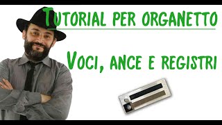 TUTORIAL PER ORGANETTO voci ance e registri [upl. by Eednim249]