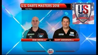 US Darts Masters 2018 Final Cross vs Anderson [upl. by Yelsehc]