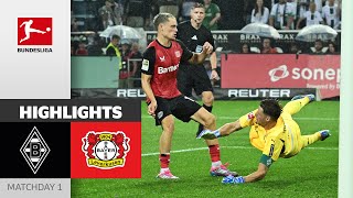 PURE Drama in 90 11  Borussia Mgladbach  Bayer 04 Leverkusen 23  Highlights  MD 1 – 202425 [upl. by Streetman]