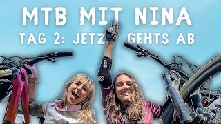 Zweites Mal Mountainbiken mit MissPeaches im Bikepark Downhill [upl. by Anneehs]