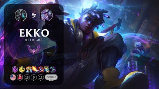 Ekko Mid vs Syndra  NA Master Patch 141 [upl. by Atikat]