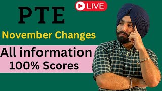 PTE exam changes 4th November all information templates working or not new templates Gurwinder Sir [upl. by Anairt]