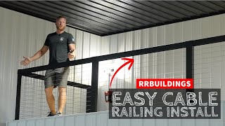 Easiest Cable Rail Installation DIY Friendly [upl. by Gotthard166]