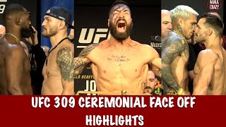 UFC 309 Ceremonial FINAL Face off Highlights [upl. by Whittaker]