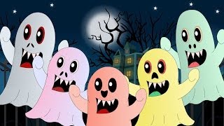 Five Little Monsters  Nursery Rhyme with Lyrics  Halloween Song  nursery rhymes [upl. by Magdala269]