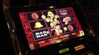 Trying out the One RED Cent Slot Machine  BONUS GAME FEATURE [upl. by Valenka419]