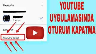 YouTube Uygulamasında Oturum Kapatma Detaylı Güncel  Mobil YouTube Oturum Kapatma Hesap çıkış Yapma [upl. by Collins]