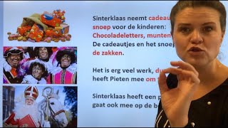 NT2🎠Sinterklaas 🚢 Intocht surprisePepernoot Lootje trekken😱Wat is dat culture learndutch [upl. by Arvad633]