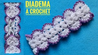 Cómo Tejer DIADEMA a Crochet Fácil y RápidoTeje CINTILLO a CrochetHeadband Crochet [upl. by Montford]