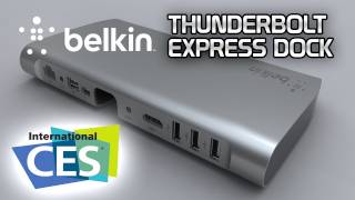 GIGA AUF DER CES  Belkin Thunderbolt Express Box [upl. by Nnylrats]